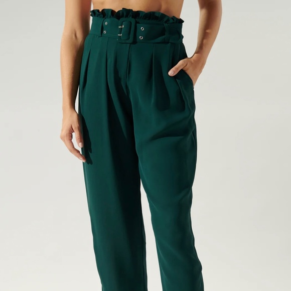 Riley Paper Bag Tapered Trousers - Picture 1 of 2